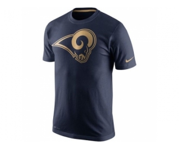 Men's St.Louis Rams Nike Navy Championship Drive Gold Collection Performance T-Shirt