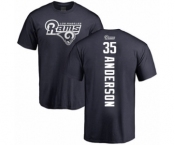 NFL Nike Los Angeles Rams #35 C.J. Anderson Navy Blue Backer T-Shirt