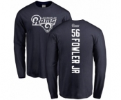 NFL Nike Los Angeles Rams #56 Dante Fowler Jr Navy Blue Backer Long Sleeve T-Shirt