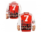 Nike San Francisco 49ers #7 Colin Kaepernick Red White Men''s Ugly Sweater