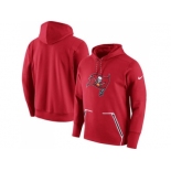 Men Tampa Bay Buccaneers Nike Red Champ Drive Vapor Speed Pullover Hoodie