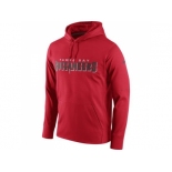 Men Tampa Bay Buccaneers Nike Red Circuit Wordmark Essential Performance Pullover Hoodie