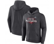 Men's Tampa Bay Buccaneers Heather Charcoal 2023 Playoffs Fleece Pullover Hoodie