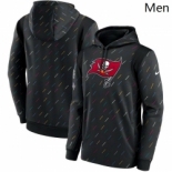 Men's Tampa Bay Buccaneers Nike Charcoal 2021 NFL Crucial Catch Therma Pullover Hoodie