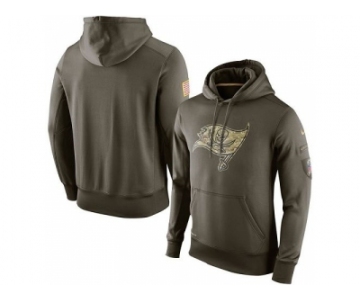 Men''s Tampa Bay Buccaneers Nike Olive Salute To Service KO Performance Hoodie