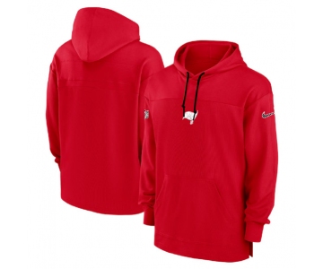 Men's Tampa Bay Buccaneers Red Performance Pullover Hoodie