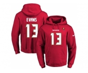 Nike Tampa Bay Buccaneers #13 Mike Evans Red Name & Number Pullover NFL Hoodie