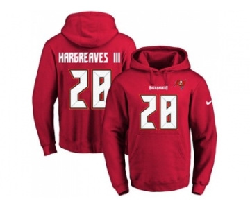 Nike Tampa Bay Buccaneers #28 Vernon Hargreaves III Red Name & Number Pullover NFL Hoodie