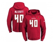 Nike Tampa Bay Buccaneers #40 Mike Alstott Red Name & Number Pullover NFL Hoodie