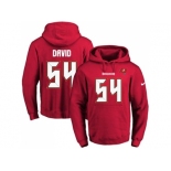 Nike Tampa Bay Buccaneers #54 Lavonte David Red Name & Number Pullover NFL Hoodie