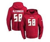 Nike Tampa Bay Buccaneers #58 Kwon Alexander Red Name & Number Pullover NFL Hoodie