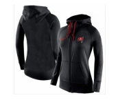 Women Nike Tampa Bay Buccaneers Full-Zip Performance Hoodie Black