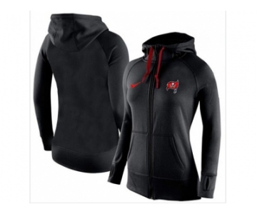 Women Nike Tampa Bay Buccaneers Full-Zip Performance Hoodie Black