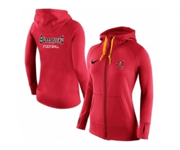 Women Nike Tampa Bay Buccaneers Full-Zip Performance Hoodie Red