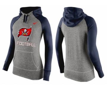 Women Nike Tampa Bay Buccaneers Performance Hoodie Grey & Dark Blue