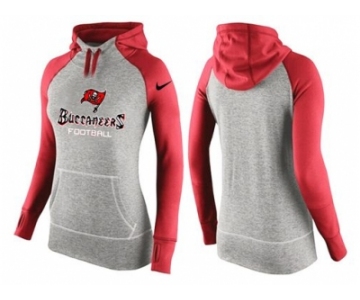 Women Nike Tampa Bay Buccaneers Performance Hoodie Grey & Red_1