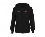 Women Tampa Bay Buccaneers Stadium Rally Full Zip Hoodie Black