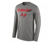 Men's Tampa Bay Buccaneers Nike Heather Gray Legend Staff Practice Long Sleeves Performance T-Shirt