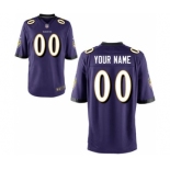 Youth Nike Nfl Jerseys Baltimore Ravens Customized Purple Jersey