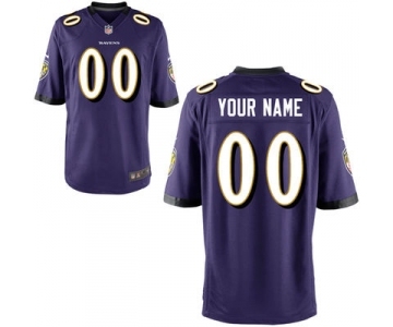 Youth Nike Nfl Jerseys Baltimore Ravens Customized Purple Jersey