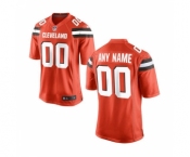 Youth Nike Nfl Jerseys Cleveland Browns Customized Orange Jersey