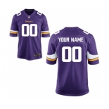 Youth Nike Nfl Jerseys Minnesota Vikings Customized Purple Jersey