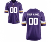 Youth Nike Nfl Jerseys Minnesota Vikings Customized Purple Jersey