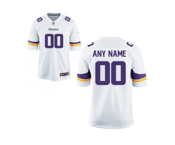 Youth Nike Nfl Jerseys Minnesota Vikings Customized White Jersey