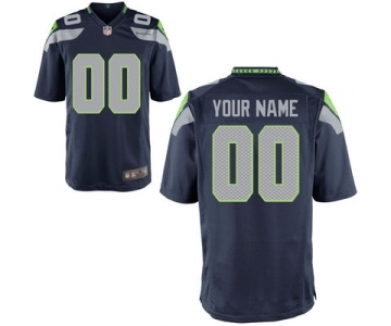 Youth Nike Nfl Jerseys Seattle Seahawks Customized Blue Jersey