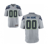 Youth Nike Nfl Jerseys Seattle Seahawks Customized Grey Jersey