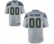 Youth Nike Nfl Jerseys Seattle Seahawks Customized Grey Jersey