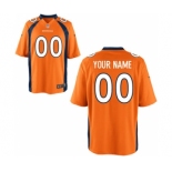 Youth Nike nfl Jerseys Denver Broncos Customized Orange Jersey