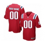 Youth Nike nfl jerseys New England Patriots Customized Red Jersey