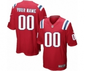 Youth Nike nfl jerseys New England Patriots Customized Red Jersey