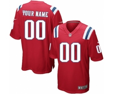 Youth Nike nfl jerseys New England Patriots Customized Red Jersey