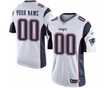 Youth Nike nfl jerseys New England Patriots Customized White Jersey