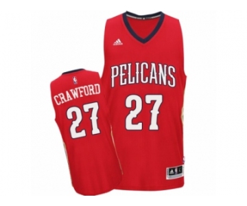 Men Adidas New Orleans Pelicans #27 Jordan Crawford Authentic Navy Blue Road NBA Jersey (1)