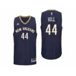 Men New Orleans Pelicans #44 Solomon Hill 2016 Road Navy New Swingman Jersey