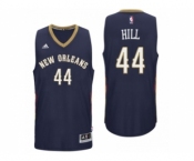 Men New Orleans Pelicans #44 Solomon Hill 2016 Road Navy New Swingman Jersey