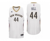 Men New Orleans Pelicans #44 Solomon Hill Home White New Swingman Jersey