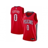 Men Nike New Orleans Pelicans #0 DeMarcus Cousins Red NBA Swingman Statement Edition Jersey