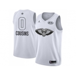 Men Nike New Orleans Pelicans #0 DeMarcus Cousins White NBA Jordan Swingman 2018 All-Star Game Jersey