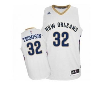 Men's Adidas New Orleans Pelicans #32 Hollis Thompson Authentic White Home NBA Jersey