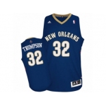 Men's Adidas New Orleans Pelicans #32 Hollis Thompson Swingman Navy Blue Road NBA Jersey