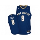 Men's Adidas New Orleans Pelicans #9 Terrence Jones Authentic Navy Blue Road NBA Jersey