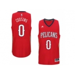 Men's New Orleans Pelicans #0 DeMarcus Cousins adidas Red Player Swingman Jersey