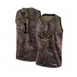 Men's New Orleans Pelicans #1 Zion Williamson Swingman Camo Realtree Collection Basketball Jersey