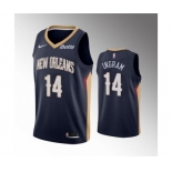 Men's New Orleans Pelicans #14 Brandon Ingram Navy Icon Edition Stitched Jersey