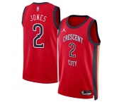 Men's New Orleans Pelicans #2 Herb Jones Red 2024 Statement Edition Stitched Basketball Jersey