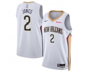 Men's New Orleans Pelicans #2 Herb Jones White 2024 Association Edition Stitched Basketball Jersey